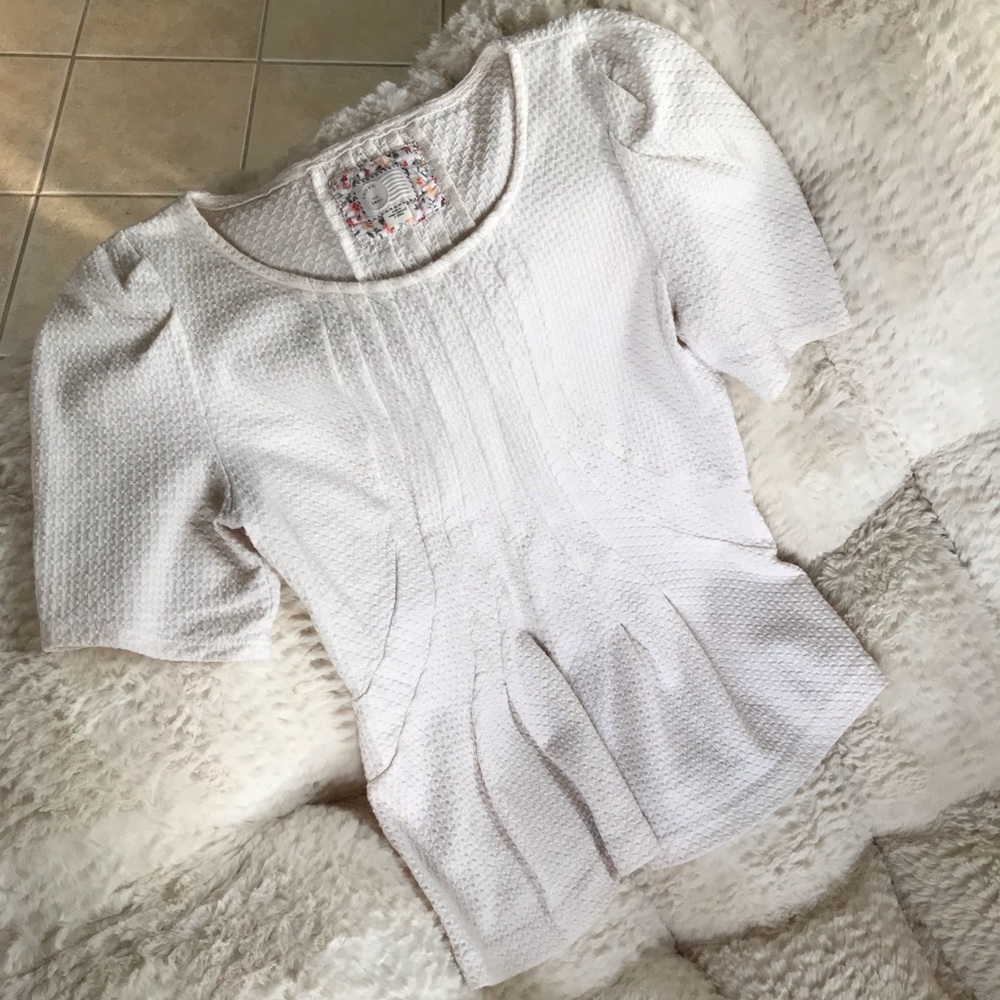 Anthropologie Peplum Blouse